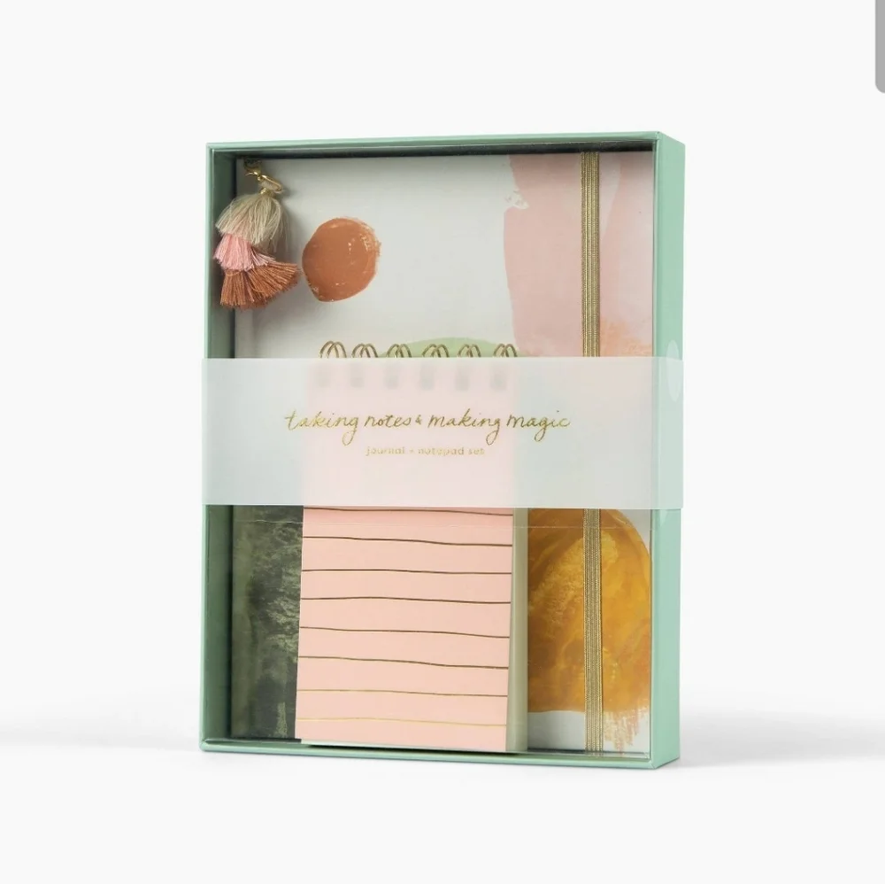 💟 Garven Colorful Hard Cover Composition Journal Notepad Set Adult Stationary